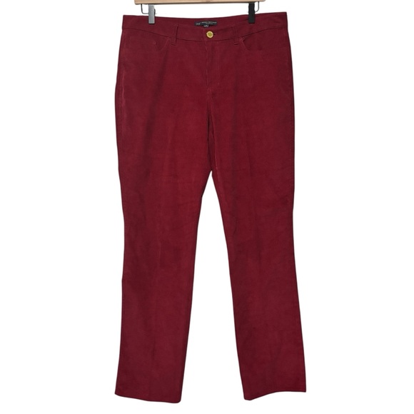 Brooks Brothers 346 Natalie Fit Pants Women’s Size 12 Stretch Corduroy - Picture 1 of 15